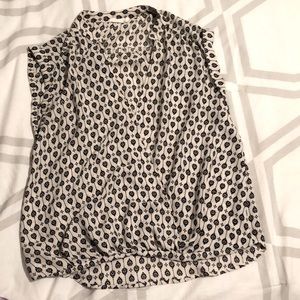 Lush wrap top surplice blouse hi-low. Size small.